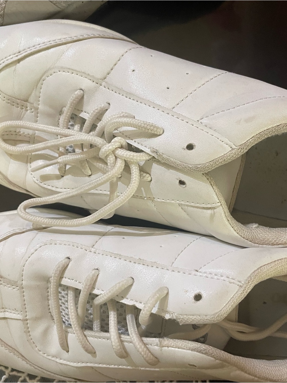 Classic White Women's cheer Sneakers - Clean Minimal Design